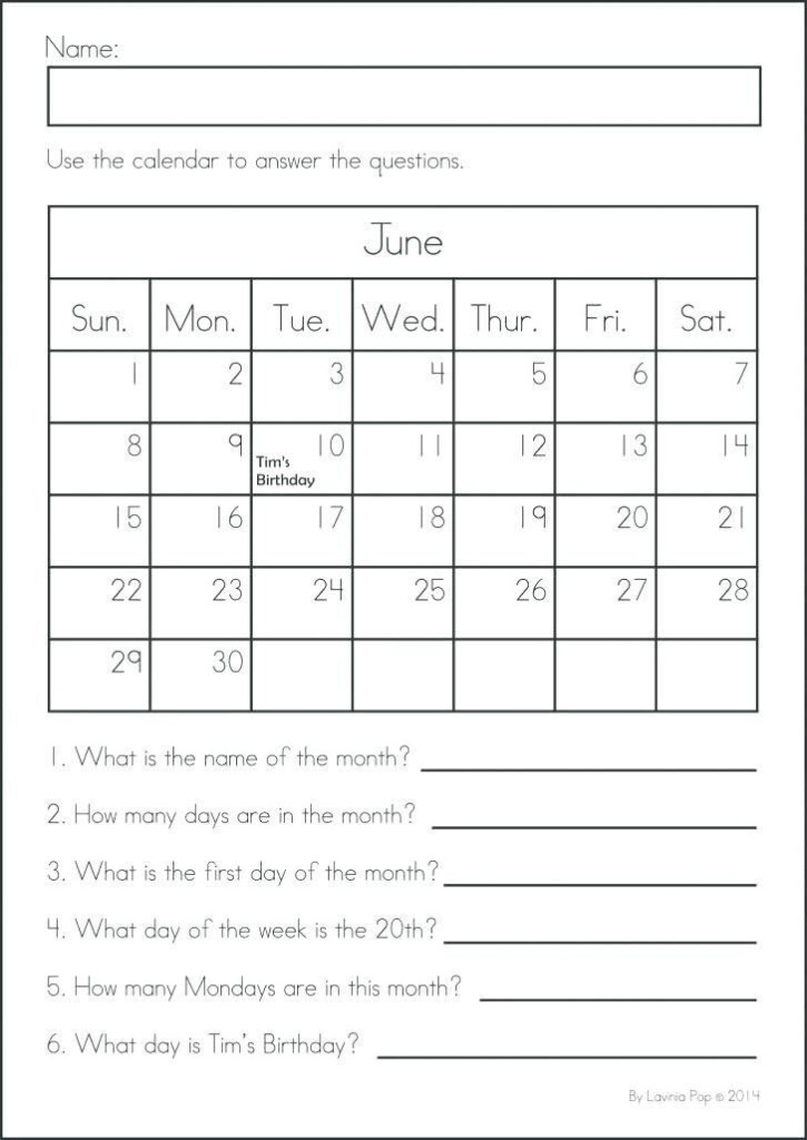  Using A Calendar Worksheet Free Download Goodimg co