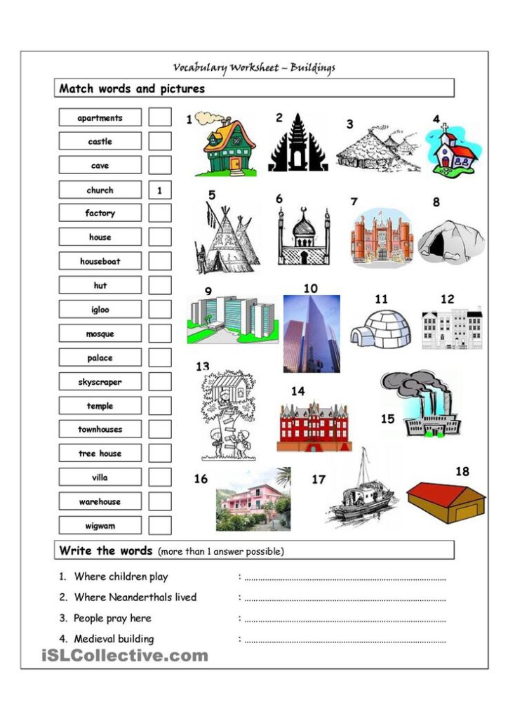 Vocabulary Building Activity Worksheet For 3rd 4th Grade Lesson Planet 