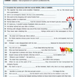 Work Job Career English ESL Worksheets For Distance Learning And
