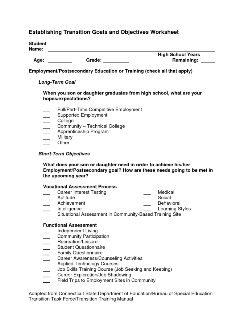 12 Daily Living Skills Worksheets Worksheeto