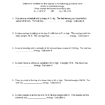 15 Potential Energy Worksheets With Answer Key Worksheeto