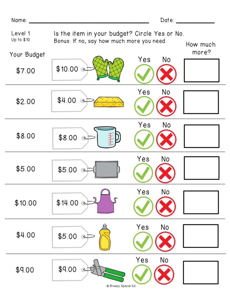 30 Money Skills Worksheets Worksheets Decoomo