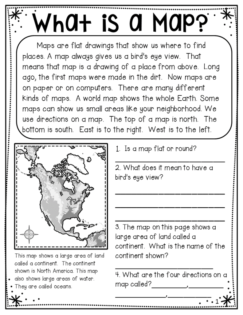 4th Grade Basic Map Skills Worksheets Kidsworksheetfun