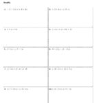 Adding And Subtracting Complex Numbers Worksheets