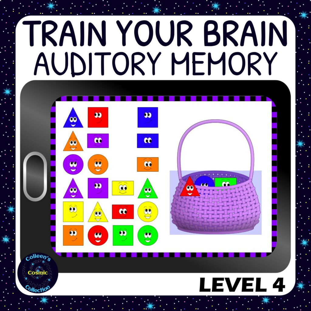 Auditory Memory Activity Shapes And Colors 4 Made By Teachers In 