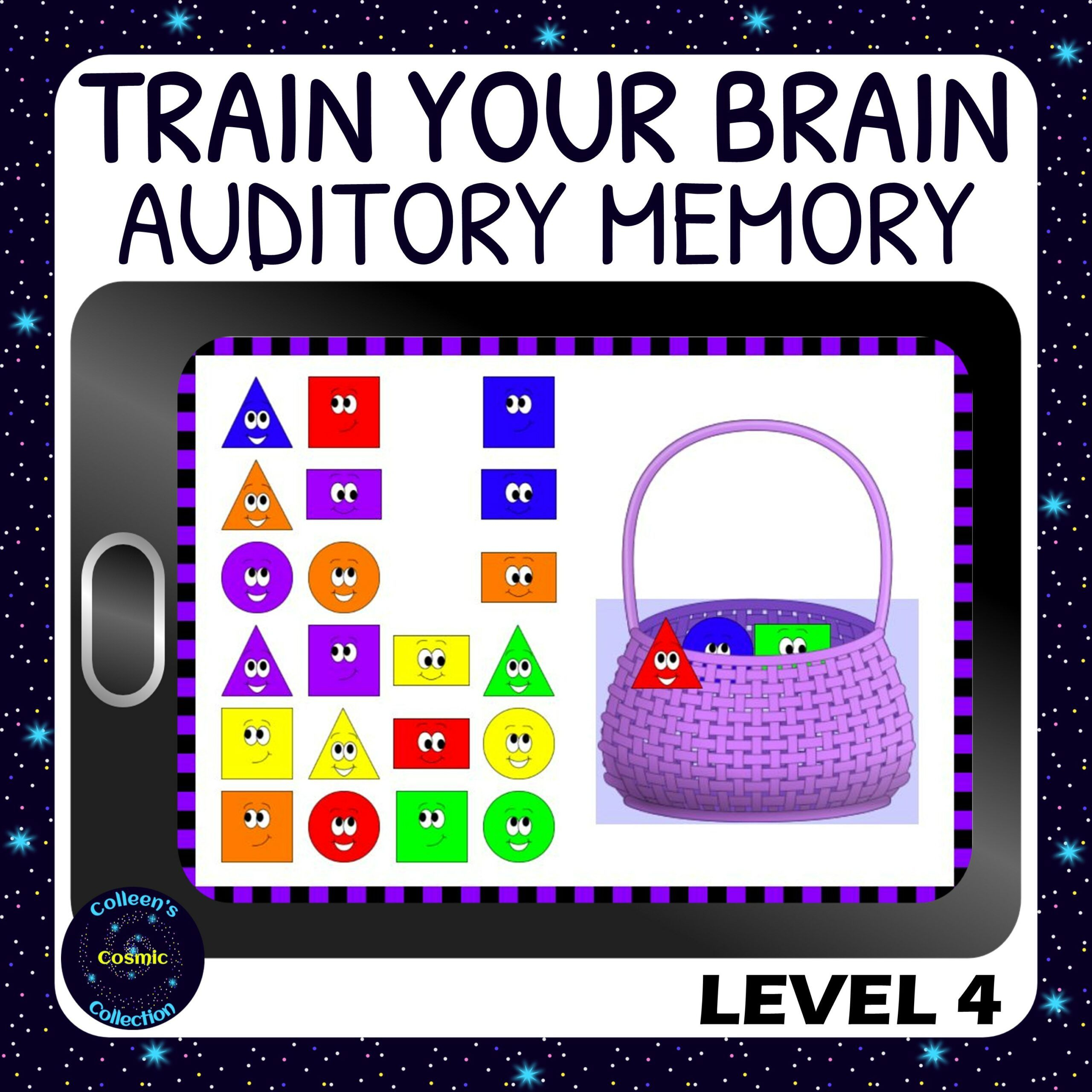 Auditory Memory Activity Shapes And Colors 4 Made By Teachers In