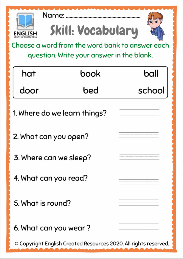Basic Skills For Kids English Created Resources