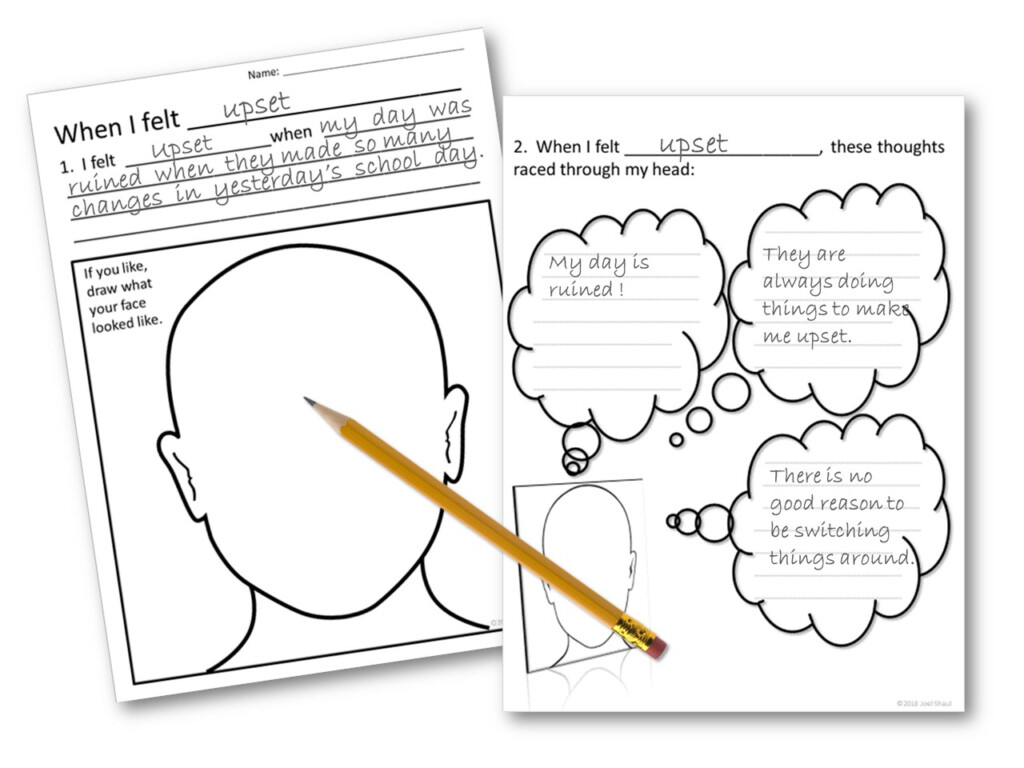 CBT Children s Emotion Worksheet Series 7 Worksheets For Dealing With 