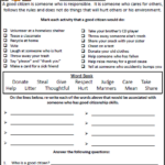 Citizenship Worksheets For Kids