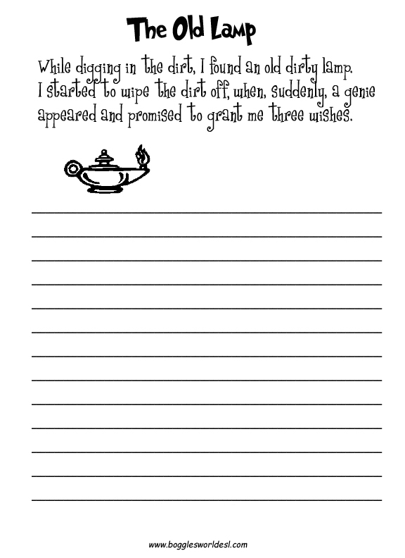 Creative Writing Worksheets For Grade 4 Pdf Writing Free Creative