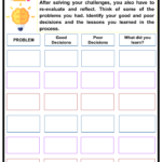 Decision Making Worksheets Facts Types Process Outcomes