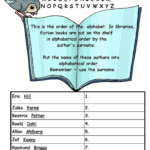 Free Printable Library Skills Worksheets Free Printable