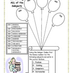 Free Printable Library Skills Worksheets Lexia 39 s Blog