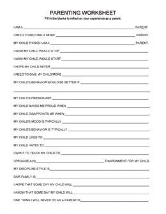 Parenting Skills Worksheet Pdf