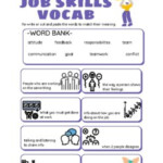 Job Skills Vocab Match Worksheet By Bridges To Employment TpT