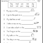 Kindergarten Grammar Worksheets