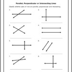 Parallel And Perpendicular Lines Worksheet With Answers