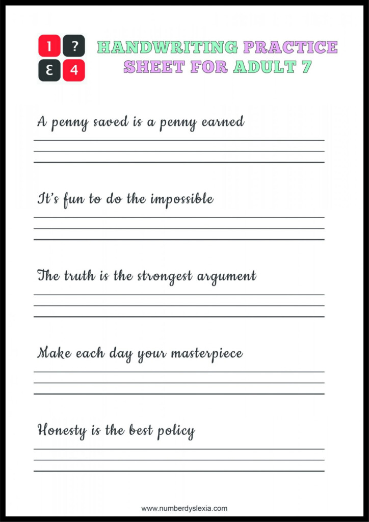 Print Handwriting Worksheets Pdf Free Printable Form Templates And 