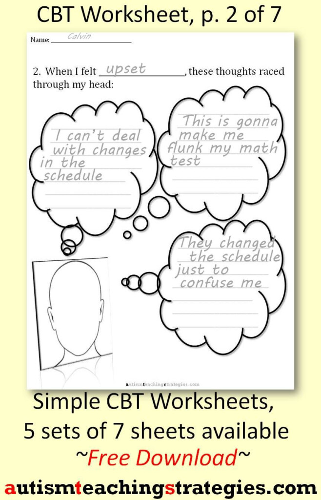 Printable Cbt Therapy Worksheets