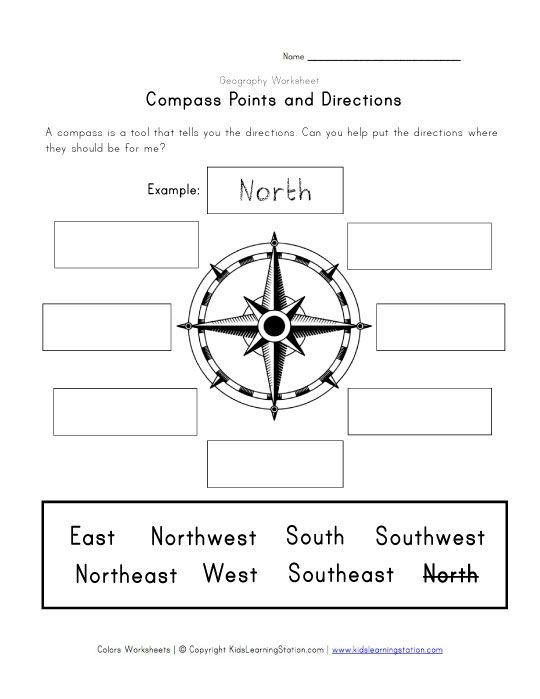 Printable Compass Rose For Kids Tedy Printable Activities