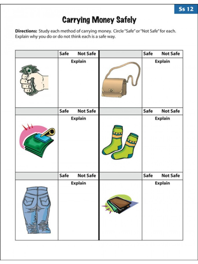 Printable Independent Living Skills Worksheets