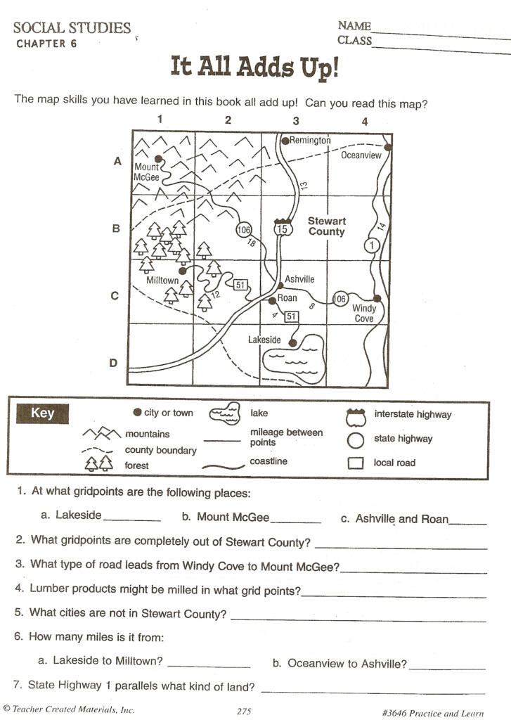 Printable Map Skills Worksheets Printable Maps