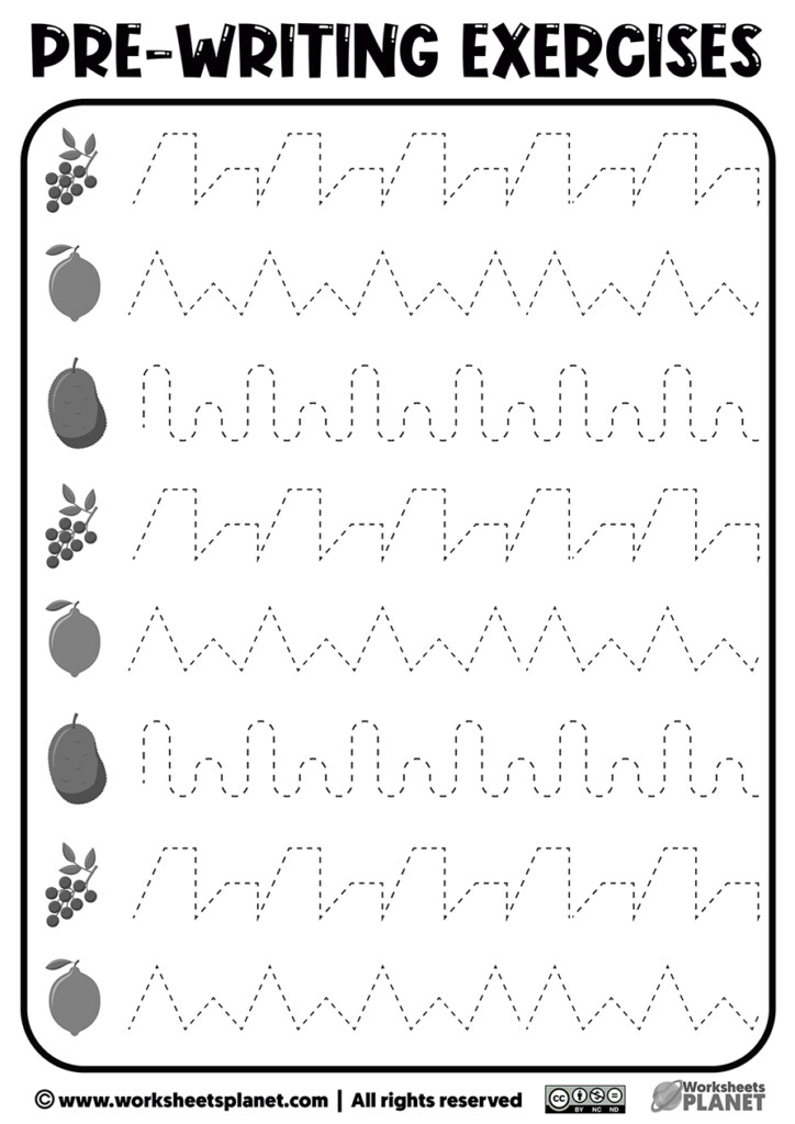 Printable Prewriting Activities For Preschoolers