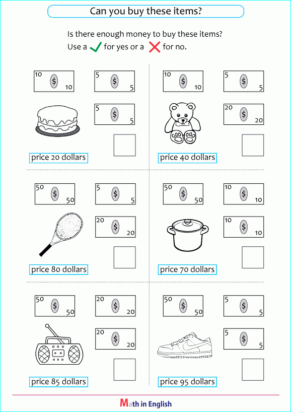 Printable Primary Math Worksheet For Math Grades 1 To 6 Based On The