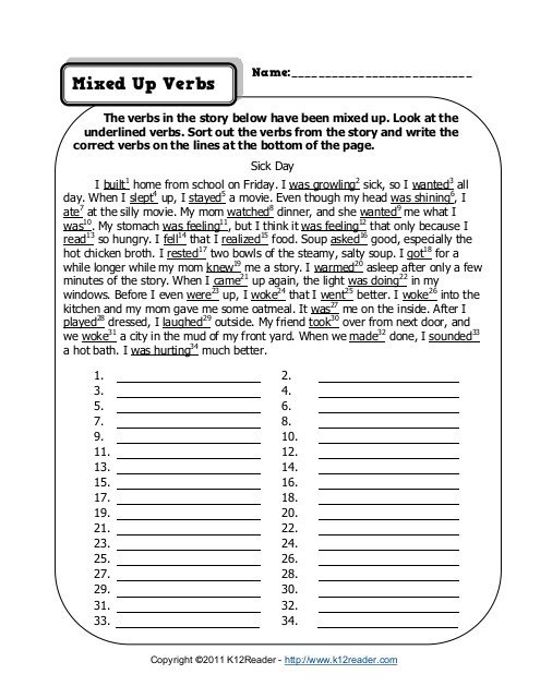 Reading Comprehension Worksheets K12 Reader Reading Comprehension 