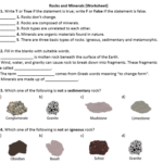 Rocks And Minerals Worksheet Distance Learning Teaching Resources