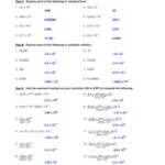 Scientific Notation Worksheet Name Date Period Chem Skills Worksheet