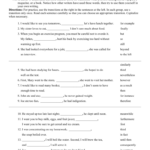 Transition Worksheet