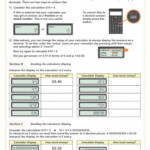 Using A Calculator Worksheets Printable Calculator Skills Worksheets